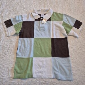 Gymboree boys size 10 Spring for Plaid line 2012 polo shirt NWT 1 spot